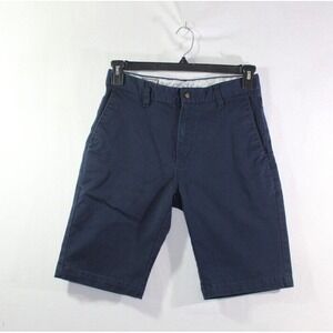 Volcom Shorts Men's Size 28 Blue Flat Front Chino Shorts